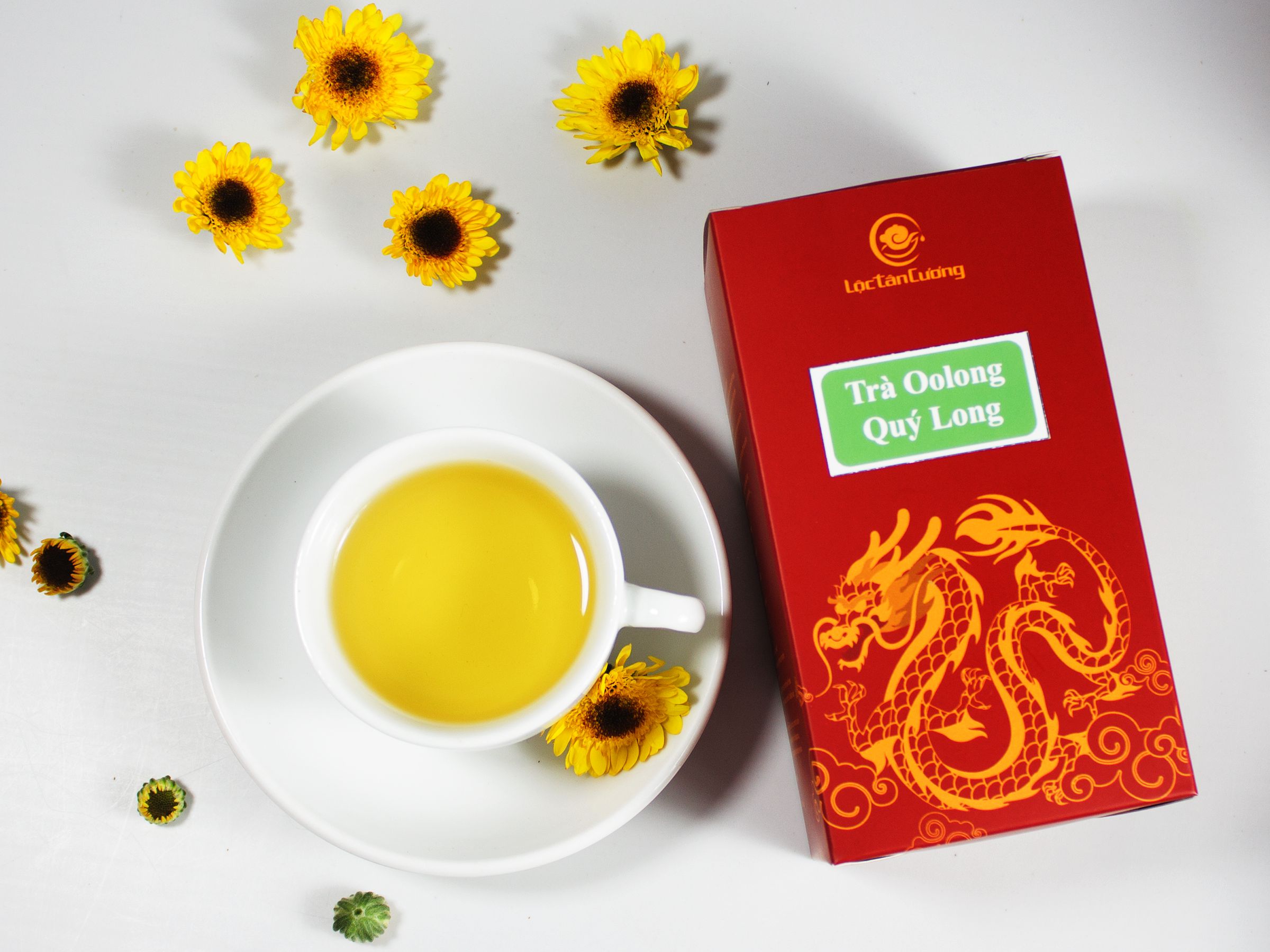 Trà OoLong Quý Long - Lộc Tân Cương - Trà Oolong cao cấp - hộp 200gr