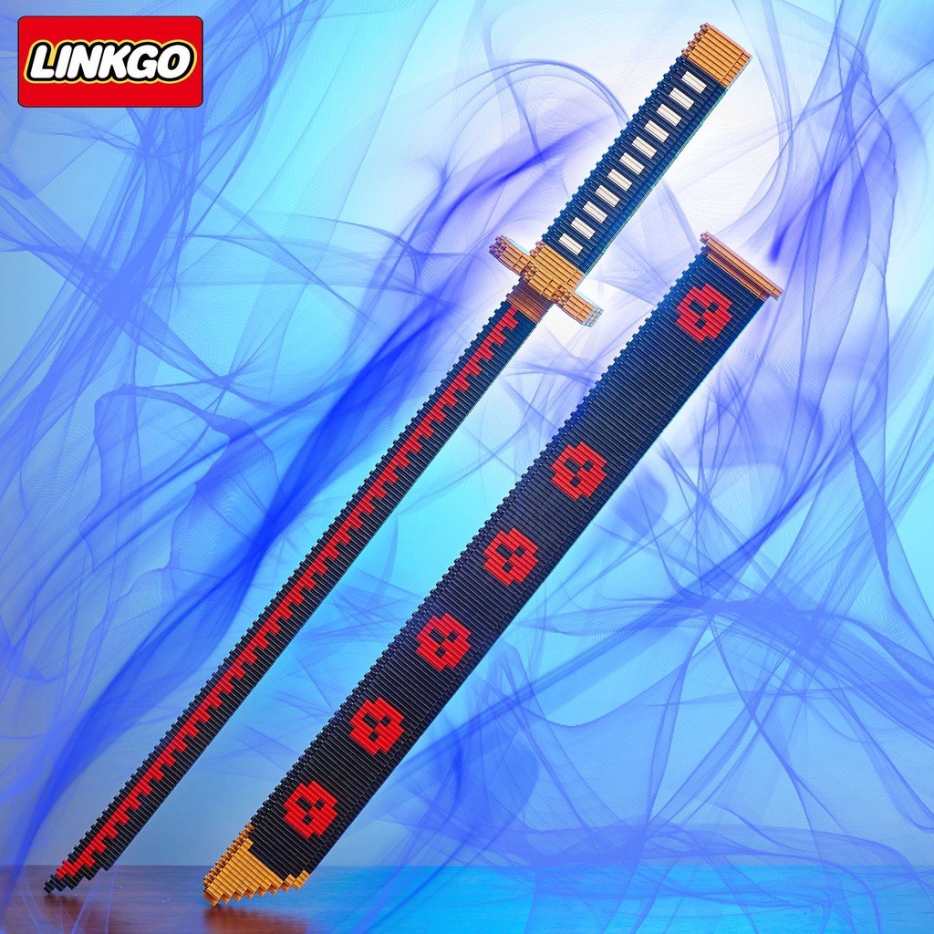 Lắp ráp kiếm mô hình OnePiece có bao kiếm - hiệu Xinz và Linkgo-hàng đẹp, Lego mô hình 3D kiếm Onepiece