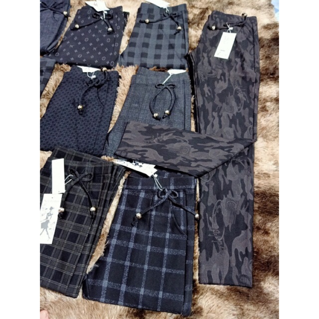 [HCM]quần sọc caro dài lưng thun xl. Xxl. Xxxl 40 tới 65kg trở xuống