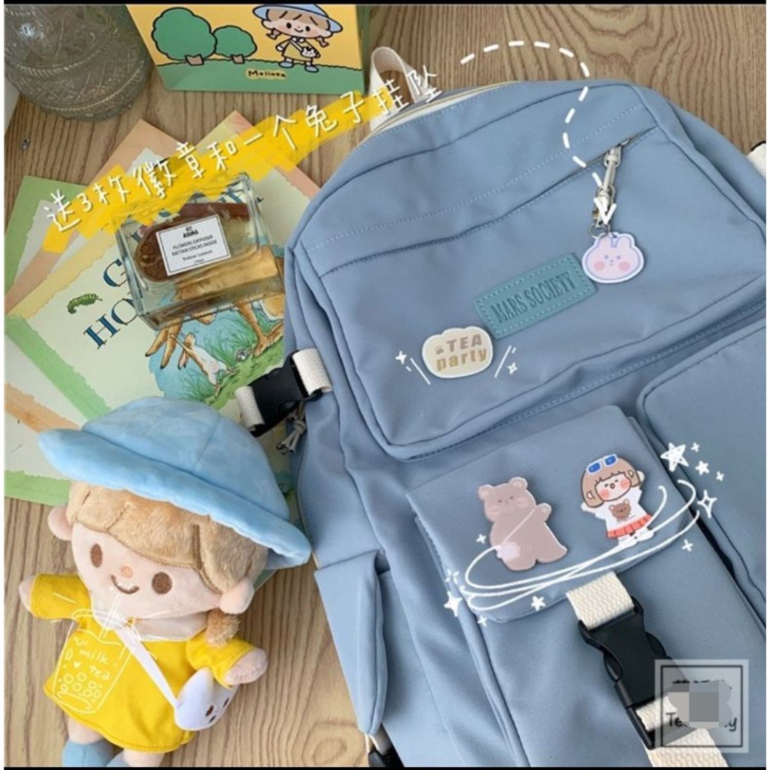 Balo nữ mẫu mới dễ thương (kèm 2 sticker)