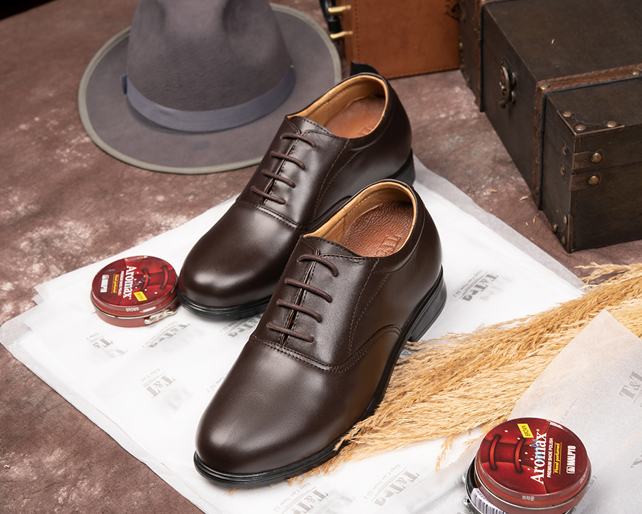 [6cm]-padded shoes men's T&TRA T41 Brown