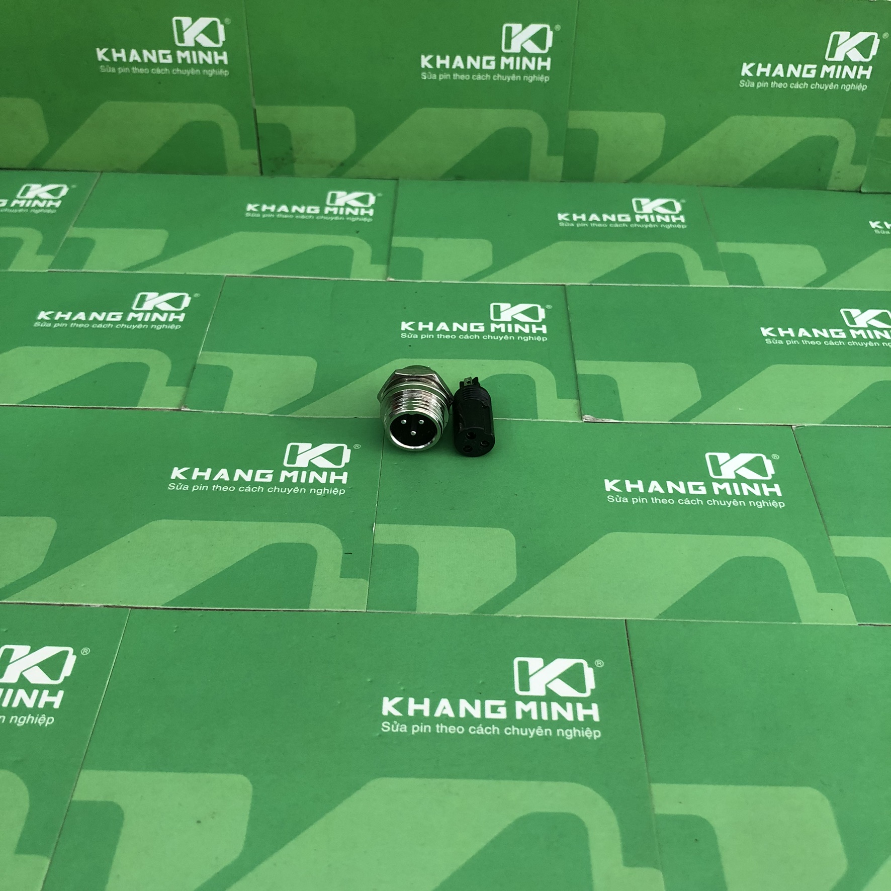 Giắc sạc DC 3 chấu bộ giắc đực và cái dùng cho xe điện cân bằng