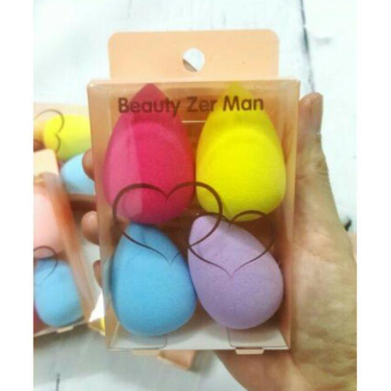 Hôp 4 Mút trang điểm Beauty Zer Man Makeup Sponge