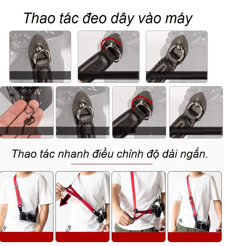 [HCM]Dây máy ảnh thao tác nhanh oneStep.