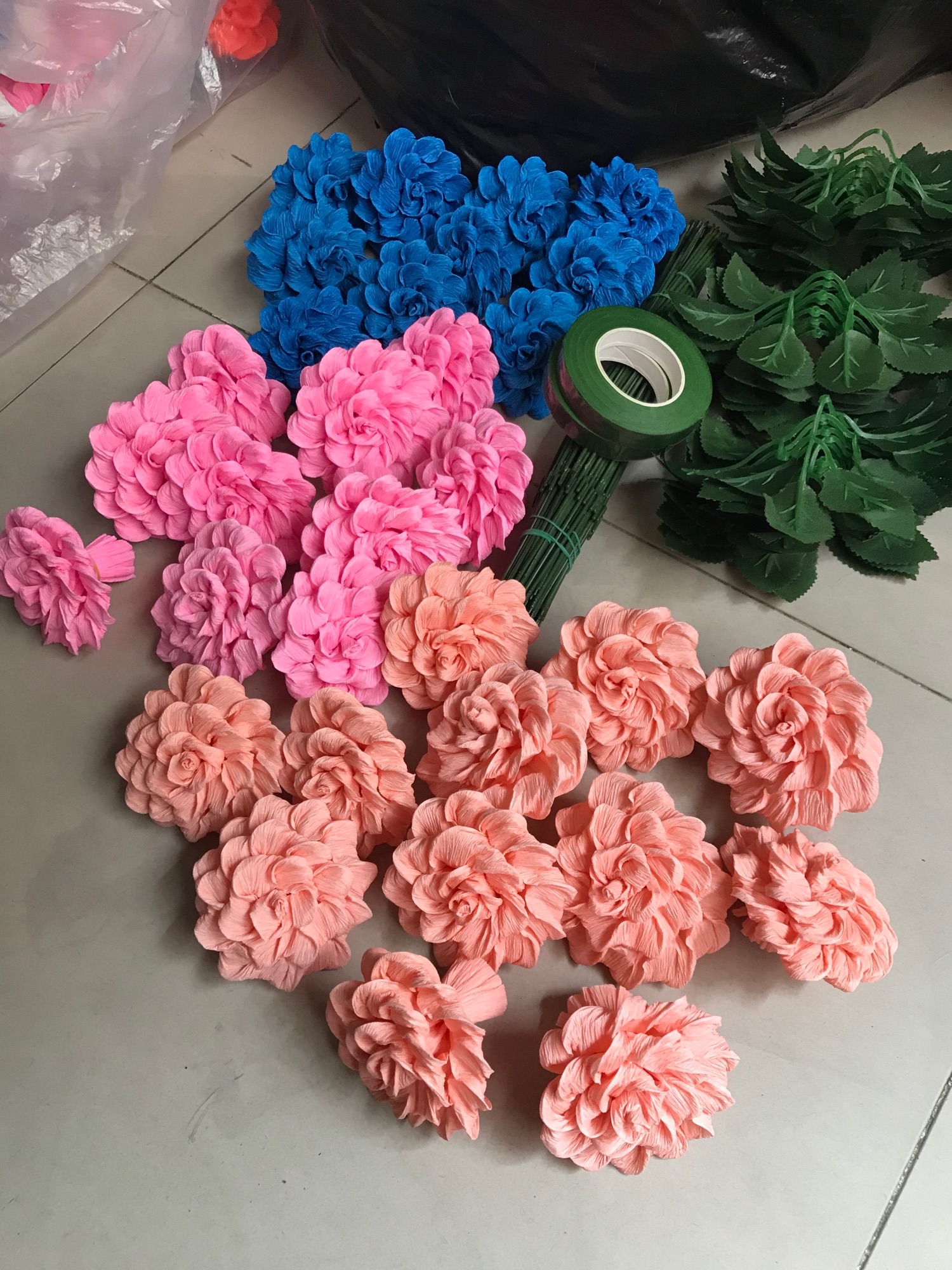 [HCM]sỉ hoa hồng giấy nhúng
