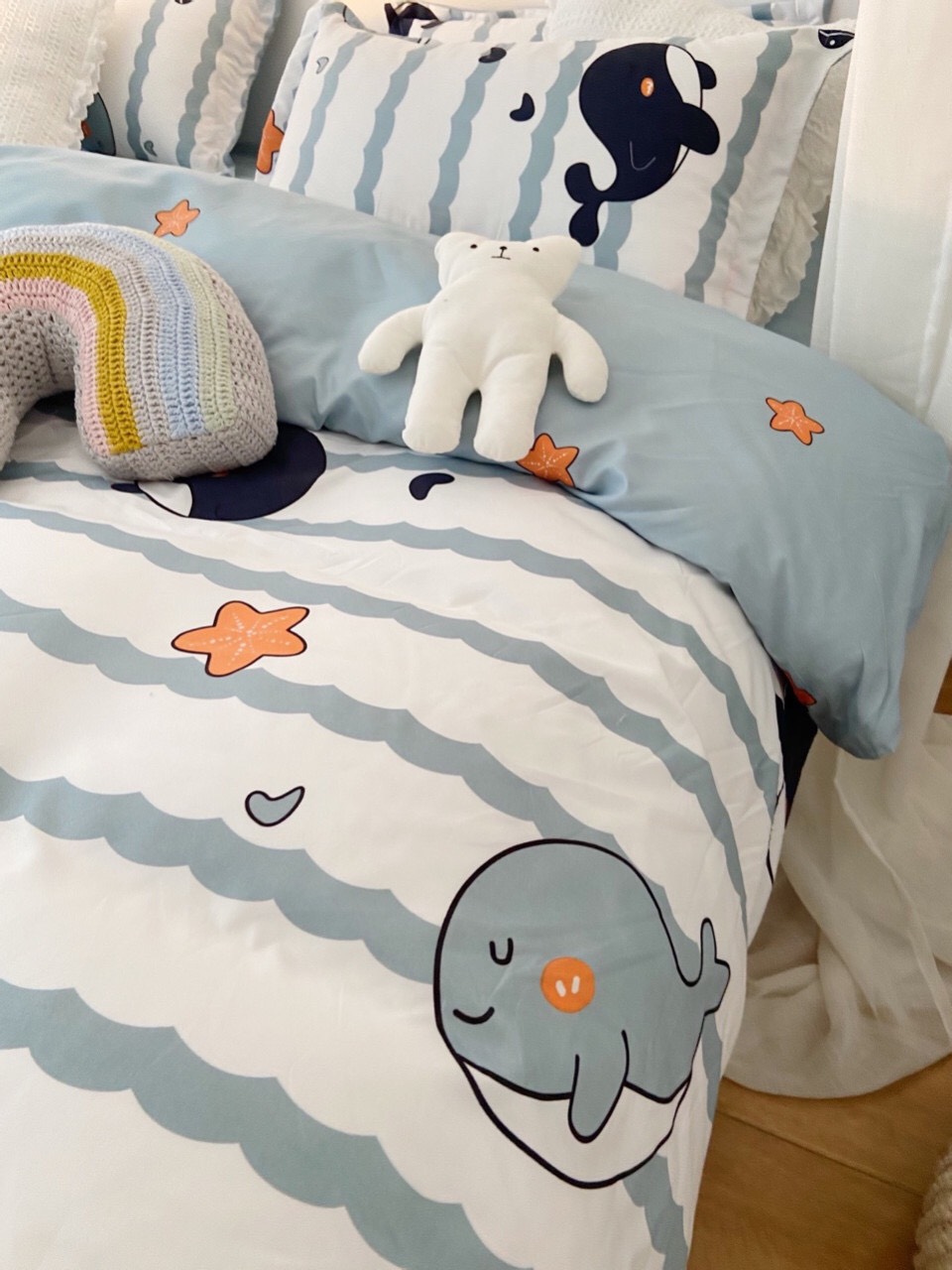 Set chăn ga gối Cotton Poly Hàn quốc O18