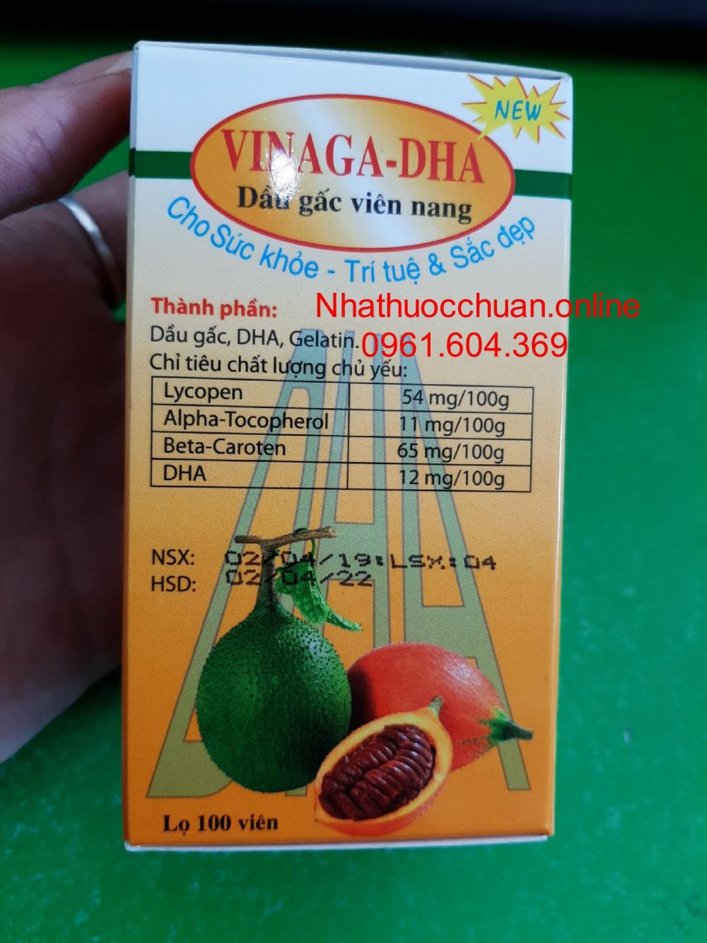 Dầu Gấc Vinaga DHA
