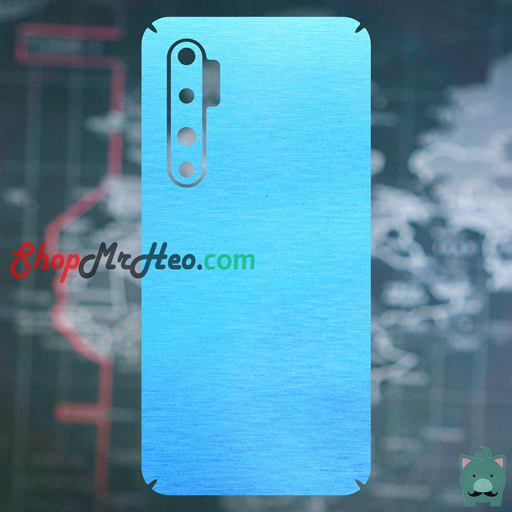 [HCM]Skin Dán Mặt Sau Lưng Vân Nhôm Xiaomi Mi Note 10 - Note 10 Pro - CC9 Pro - Mi Note 10 Lite