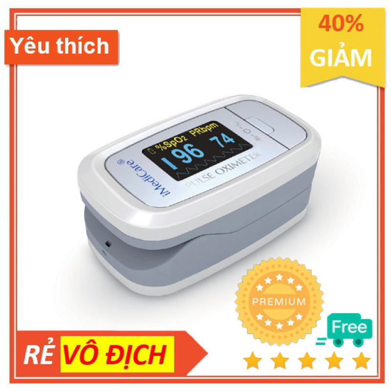 Máy đo nồng độ Oxy trong máu Spo2 và đo nhịp tim Imedicare A6 thuộc dòng cao cấp nhất của Imedicare thương hiệu đến từ Singapore bán chạy