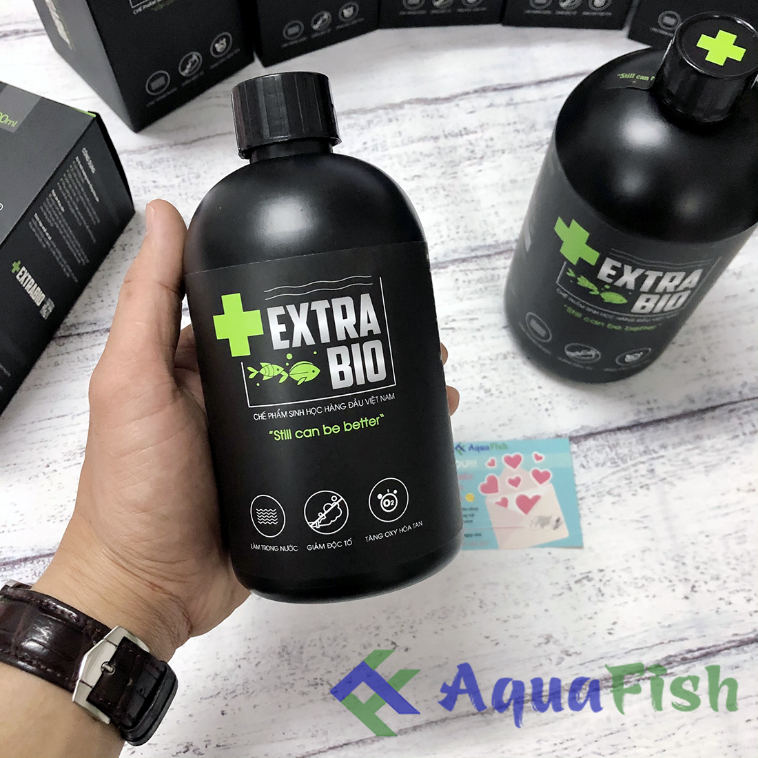[HOÀN TIỀN 10%]Men Vi Sinh Extra Bio 500ml, 1000ml (men vi sinh giúp làm trong nước cho bể cá cảnh, hồ cá cảnh)