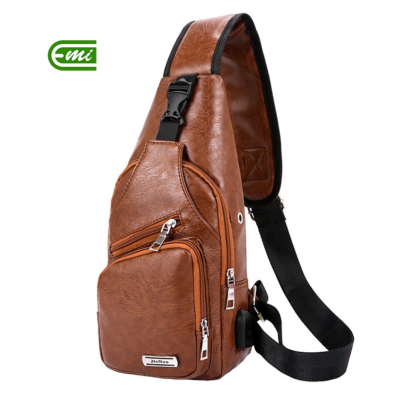 Túi Đeo Chéo Bằng Da Cao Cấp EMI BE90 3