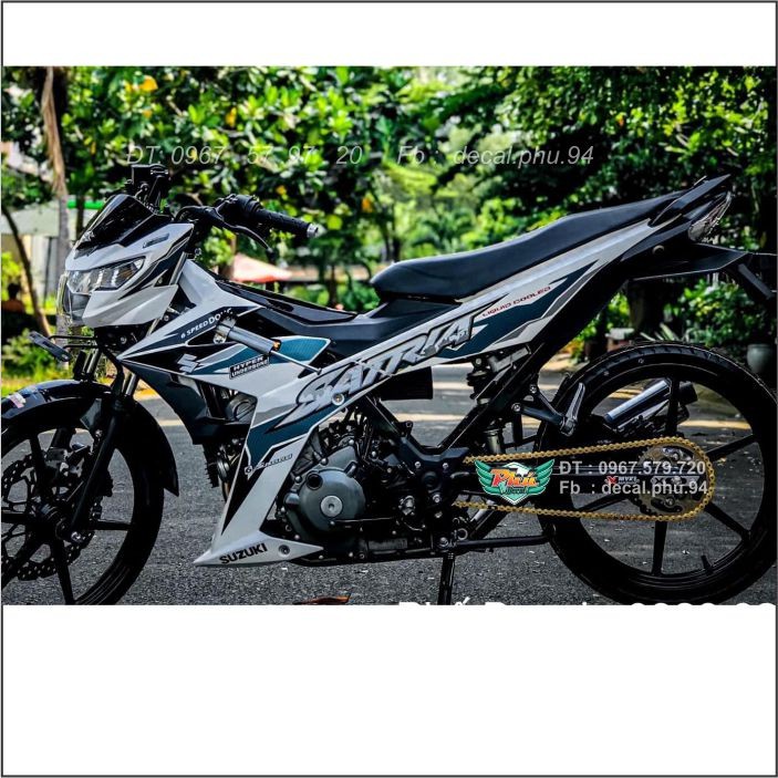 Tem rời Satria Trắng xanh (B)