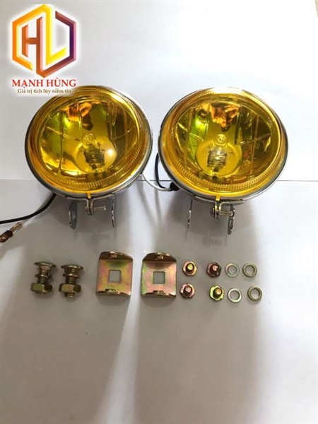 Đèn inox vàng 11cm 1 cái phá sương phụ tùng soi sáng