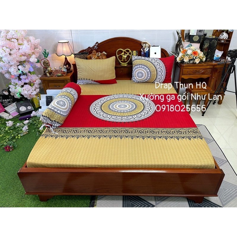 Bộ ga gối Thun Hàn Quốc giá rẽ