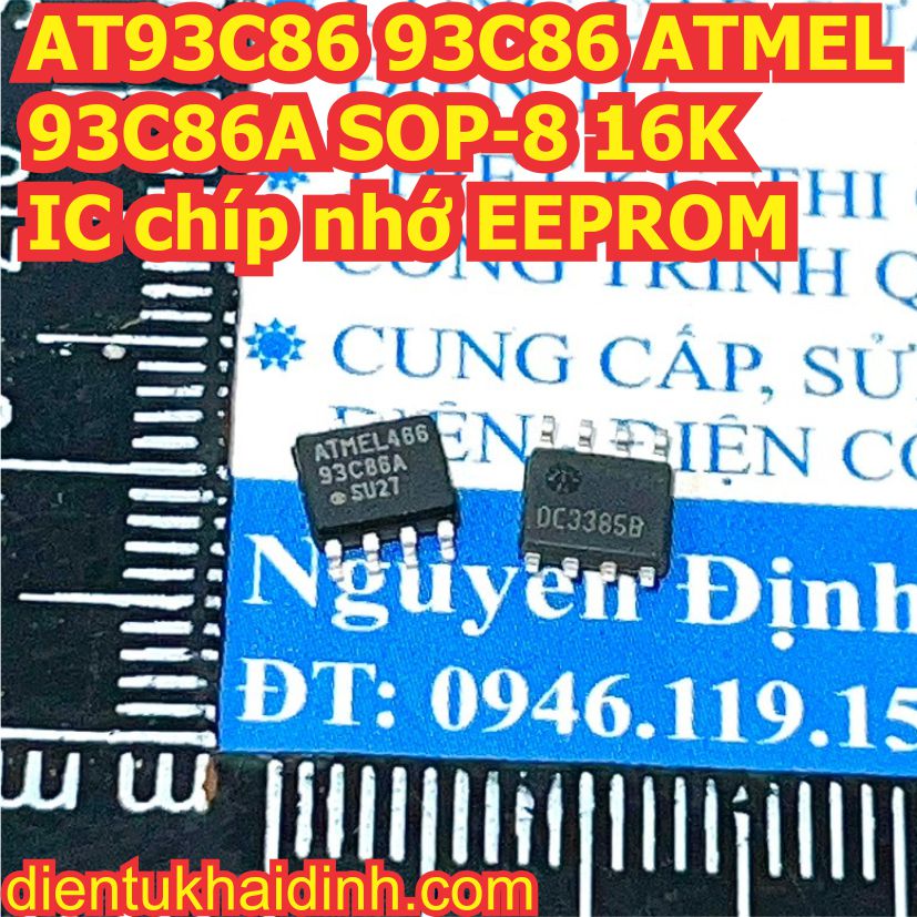5 con at93c86 93c86 atmel 93c86a sop-8 16k ic chíp nhớ eeprom kde2033