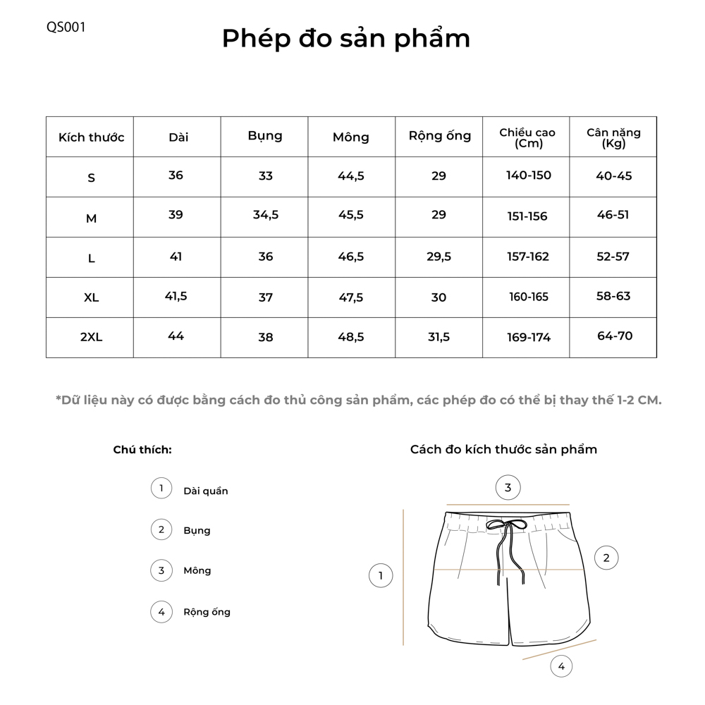 Quần thể thao Active CLADA Essential - Đen