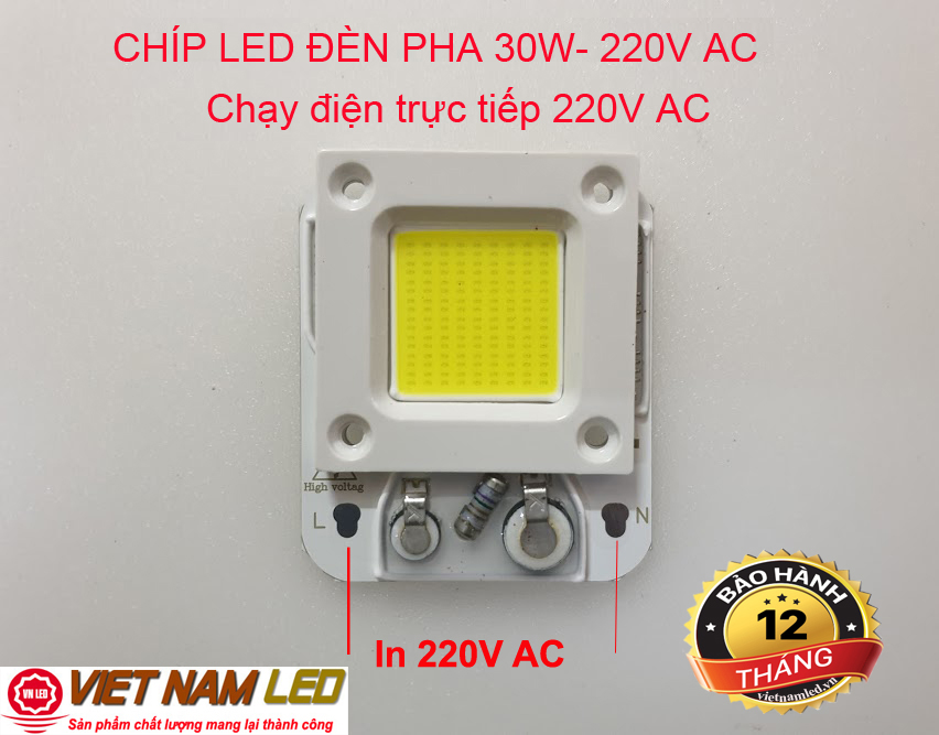 CHÍP LED ĐÈN  30W - trực tiếp 220V AC