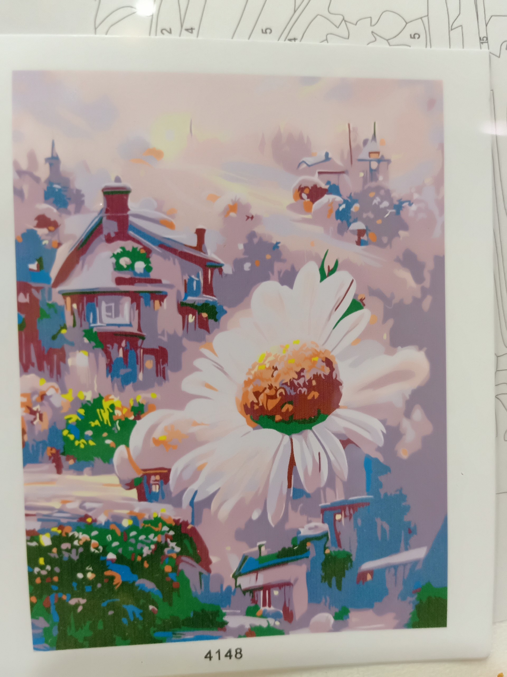 Tranh sơn dầu số hoá tự tô treo tường - Mã PC0010H Giấc mơ bên biển KÍCH THƯỚC LỚN 40X50 KÈM KHUNG HẬU