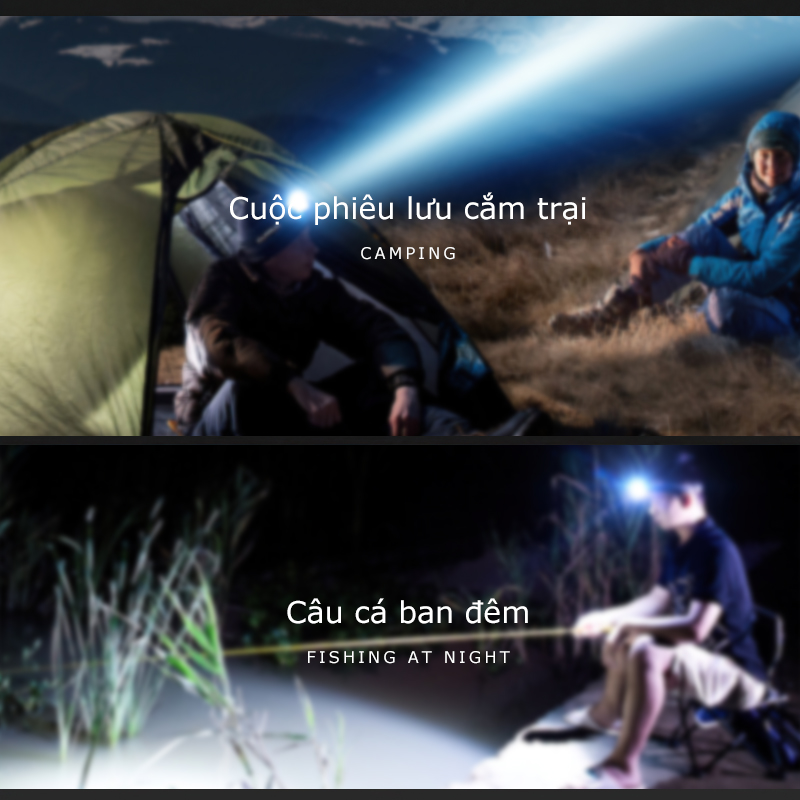 Super Durable 5 LED Head Torch Flashlight