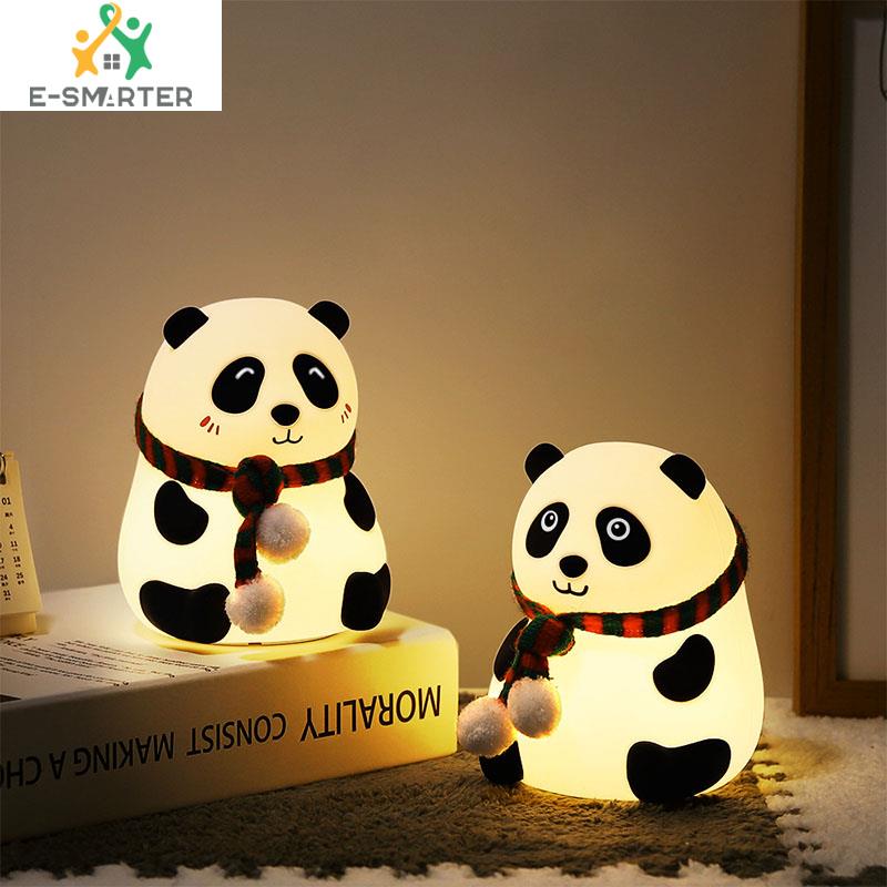 INSOUND Silicone Panda Light for Kids Teen Boy Room Decor 7 Colors