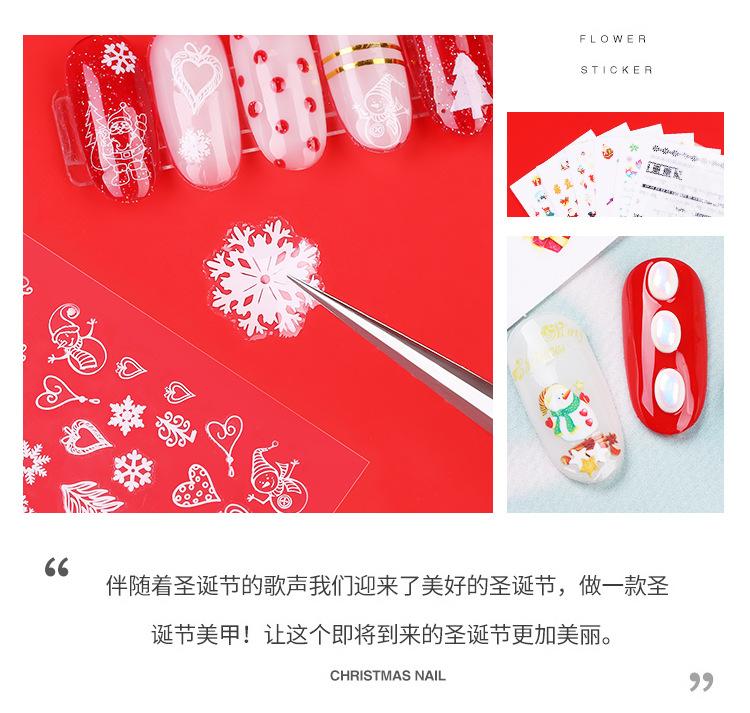 [HCM]Nail sticker trang trí móng Giáng Sinh mã XF