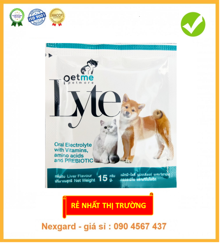 [SỨC KHỎE CẢI THIỆN 99,9%] Petme Lyte - 🐶🐱Bộ pha nước bổ sung điện giải, đa vitamin và khoáng chất cho chó mèo