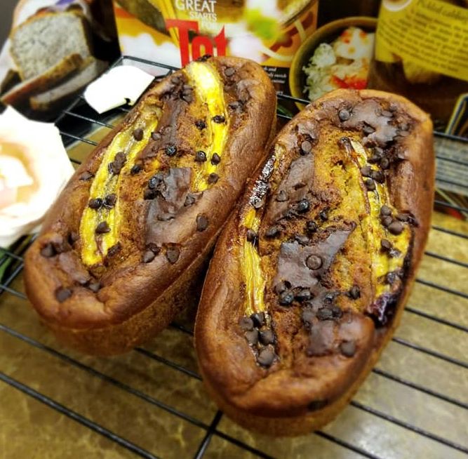 bánh chuối yến mạch chocolate không đường ( 600gr)