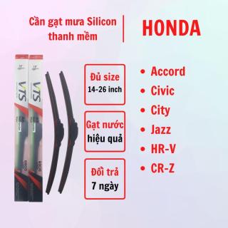 Bộ cần gạt mưa Silicone VTS Thanh Mềm cho xe Honda Accord Civic City Jazz thumbnail