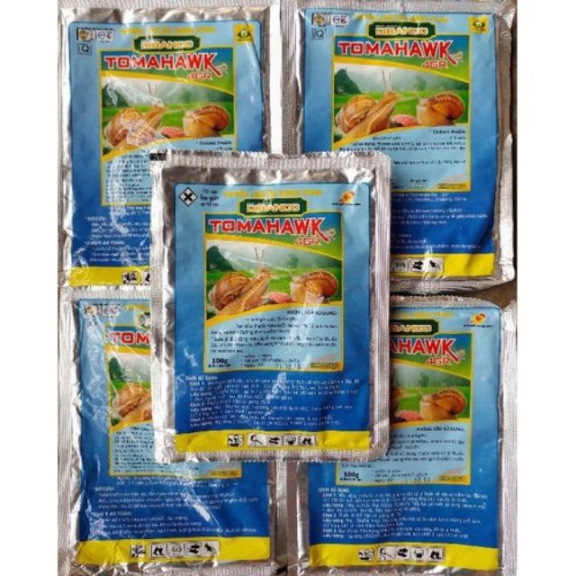 CHẾ PHẨM DIỆT ỐC - BẢ DIỆT ỐC SÊN TOMAHAWK 4GR GÓI 100G