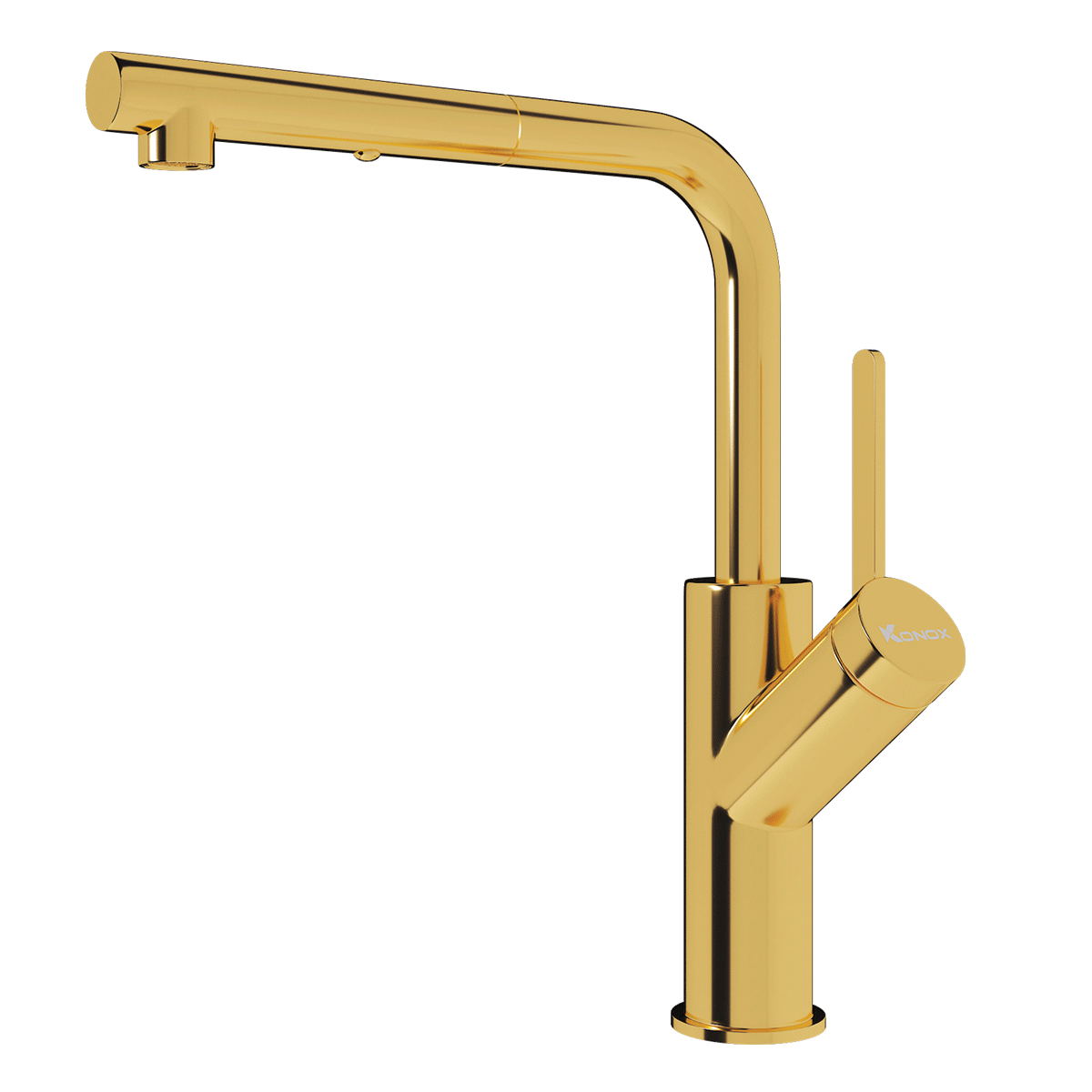 Vòi rửa bát dây rút Konox Artan Chrome