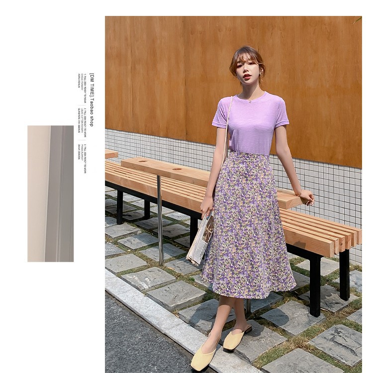 [HCM]Chân váy hoa nhí dịu dàng dễ thương