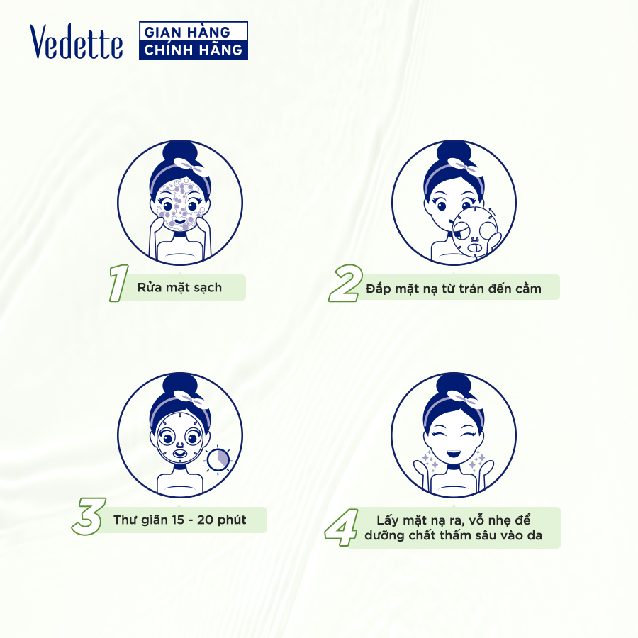 Mặt nạ giấy Vedette Trà Xanh 22ml (TPM018)