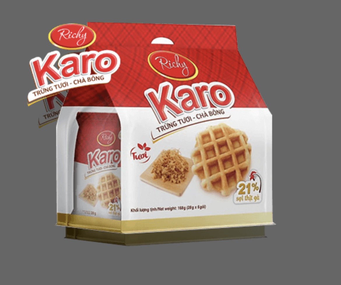 Bánh Trứng tươi - Chà Bông - Chà Bông Dừa ( New ) KARO Richy 156g