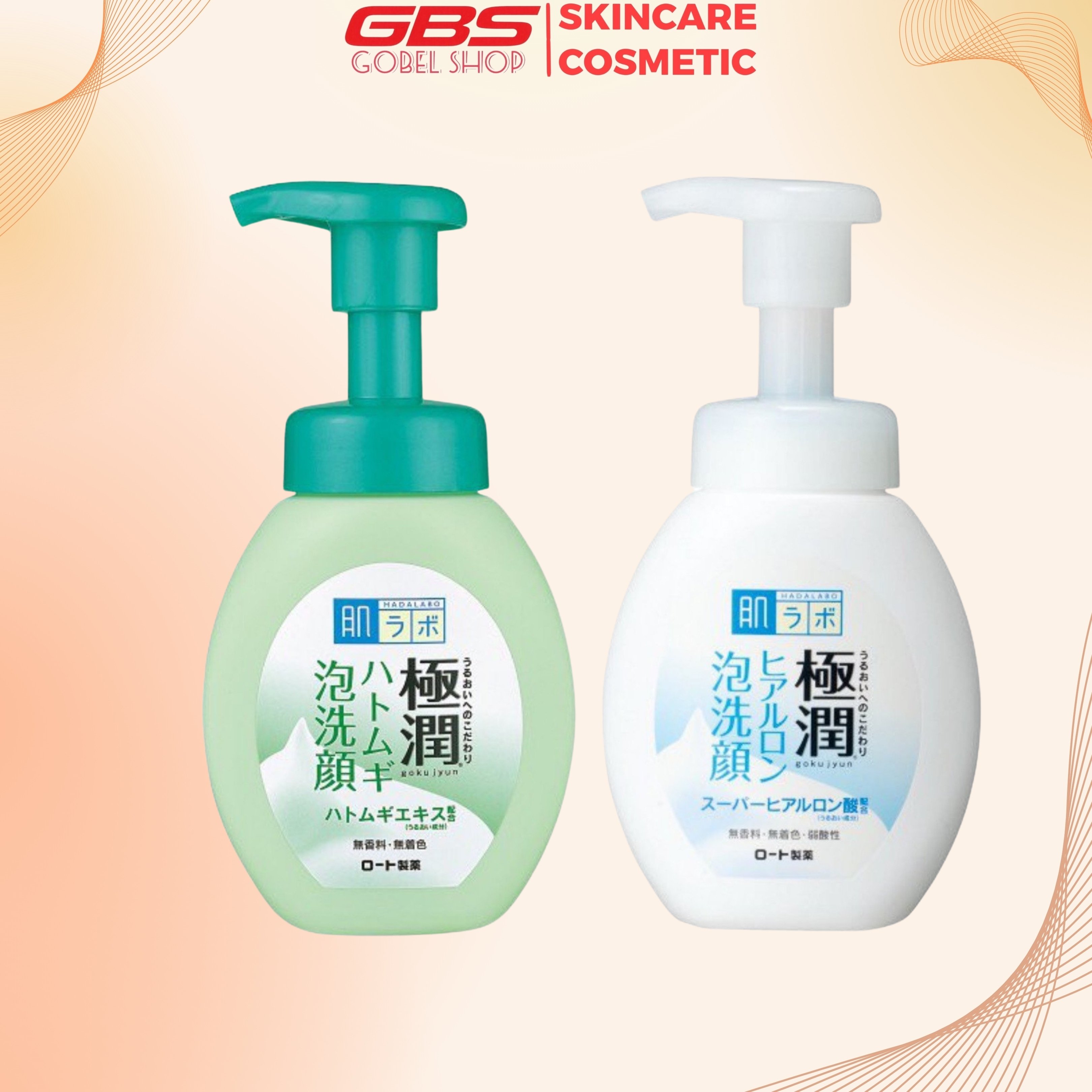 Sữa rửa mặt tạo bọt Hada Labo Gokujyun Foaming Cleanser 160ml - THEMIS Cosmetics Store