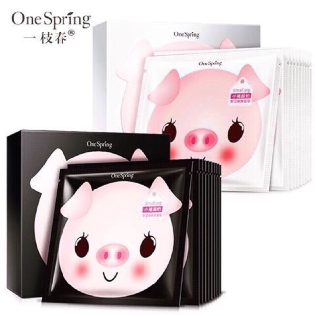 [HCM]Combo 10 mặt nạ heo hồng sữa chua dưỡng ẩm - One Spring nội địa Trung cam kết sản phẩm đúng mô tả chất lượng đảm bảo