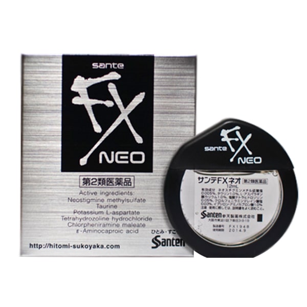 Dung Dịch NHỎ MẮT Sante Fx Neo 12ml dành cho mắt cận thị, phục hồi thị lực mỏi mắt Nhật bản