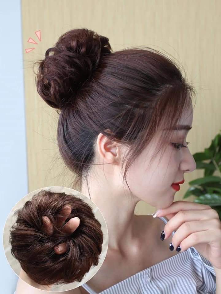 TÓC GIẢ BÚI CỘT XOĂN SIÊU DỄ THƯƠNG