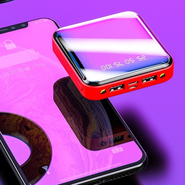 Sạc Dự Phòng Power Bank Mặt Kính Cao Cấp