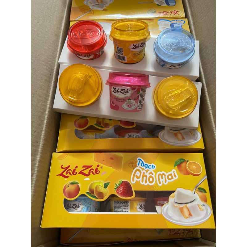 Zai Zai Cheese Jelly Duc Hanh - Box of 6 Pudding Jars