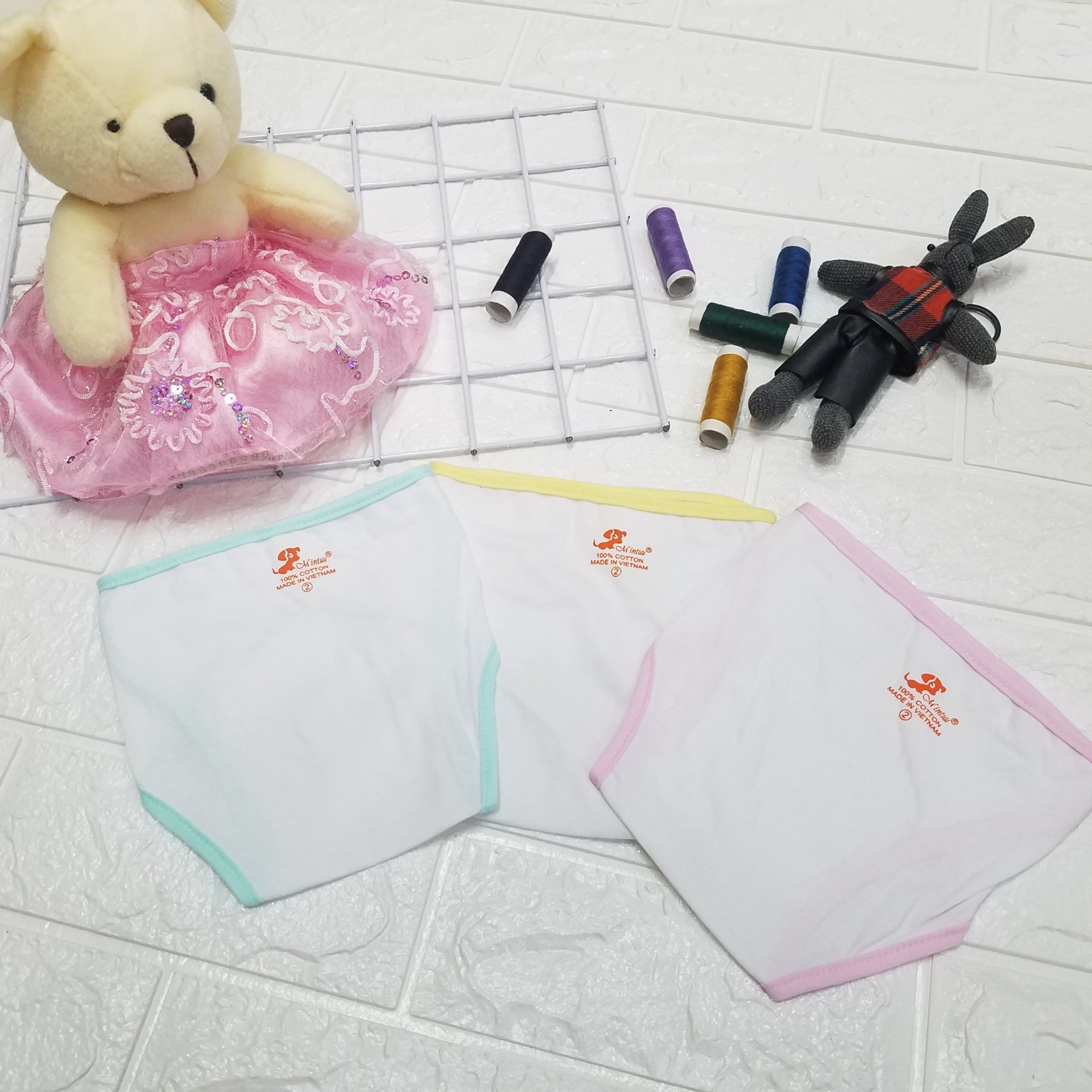Set  5 Tã Vải Dán Trơn Mintuu sơ sinh