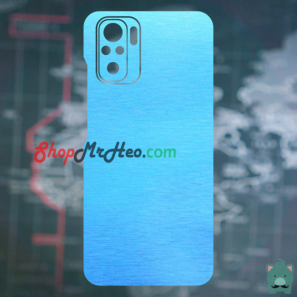 [HCM]Skin Dán Mặt Sau Lưng Vân Nhôm Xiaomi Redmi Note 10 - Redmi Note 10 Pro