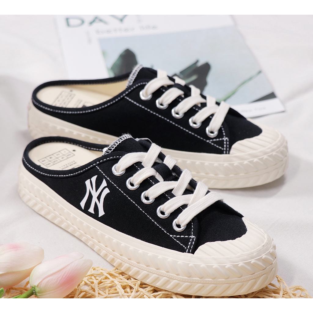 Giày Sục Ny Đạp Gót , Sục Thể Thao Mlb 4 Cm ( Xả Hàng)