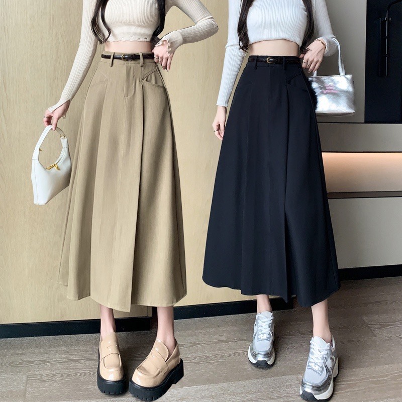 Chân váy xòe dáng dài phong cách Hàn Quốc basic MP188