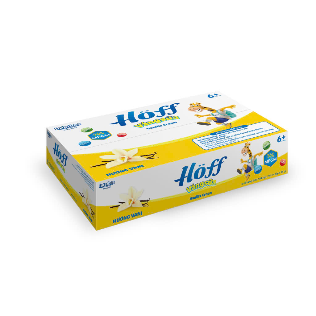 Lốc 4 Hộp Váng Sữa Hoff 55g