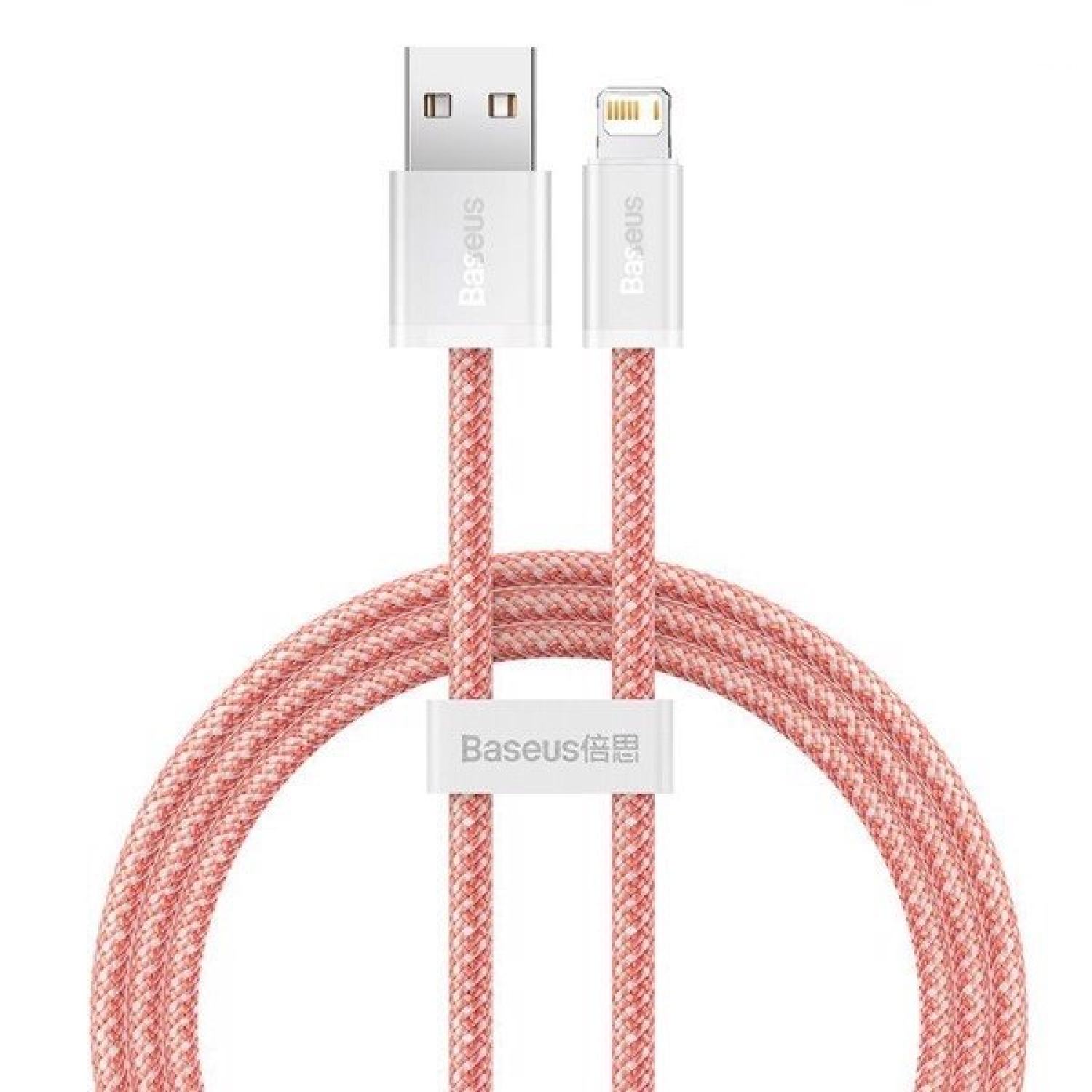 Cáp Sạc Nhanh Baseus Dynamic USB to Ln 2.4A | Bện Dù Siêu Bền, Chống Rối, Dài 1m/2m
