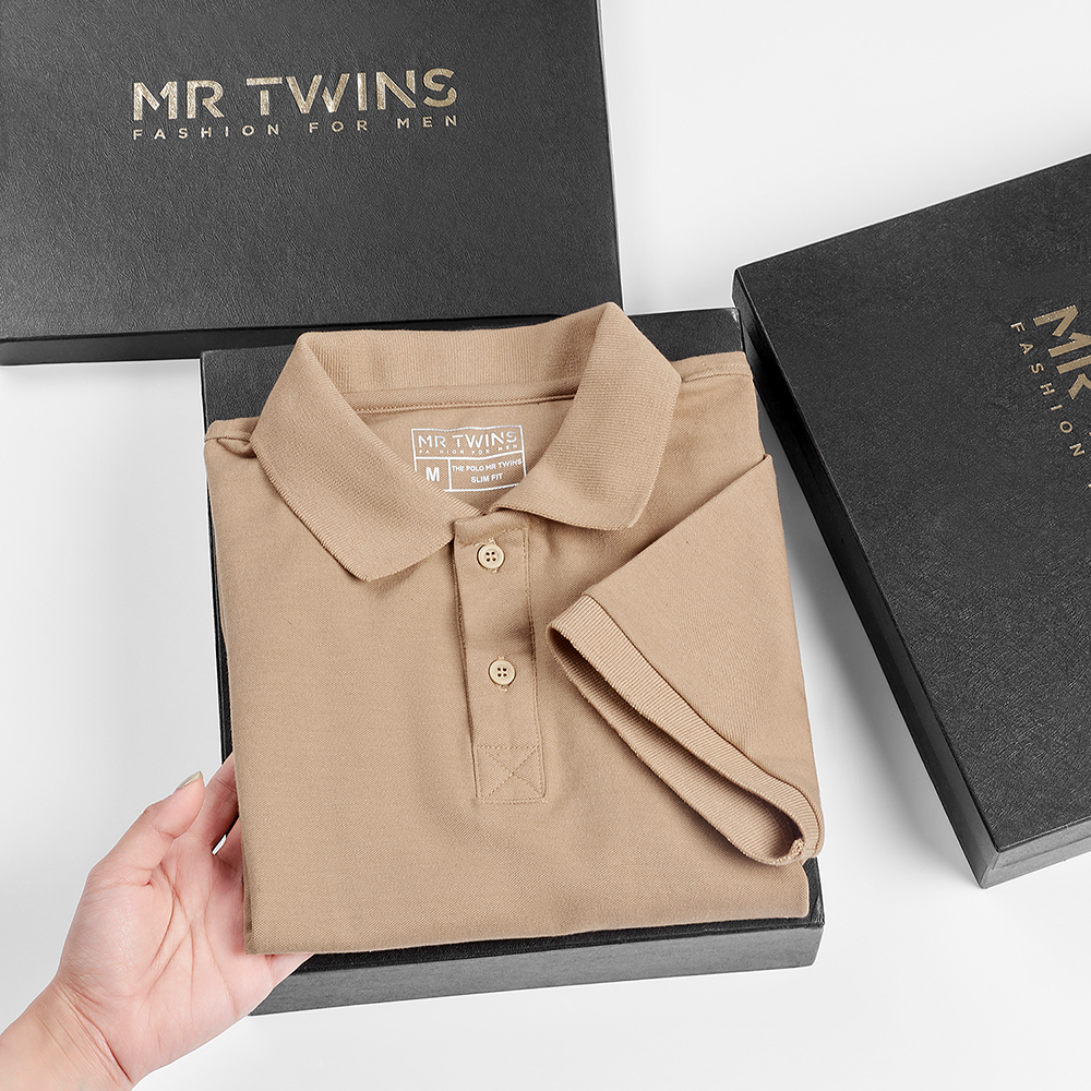 Áo Thun Polo Nam Basic Màu Gừng