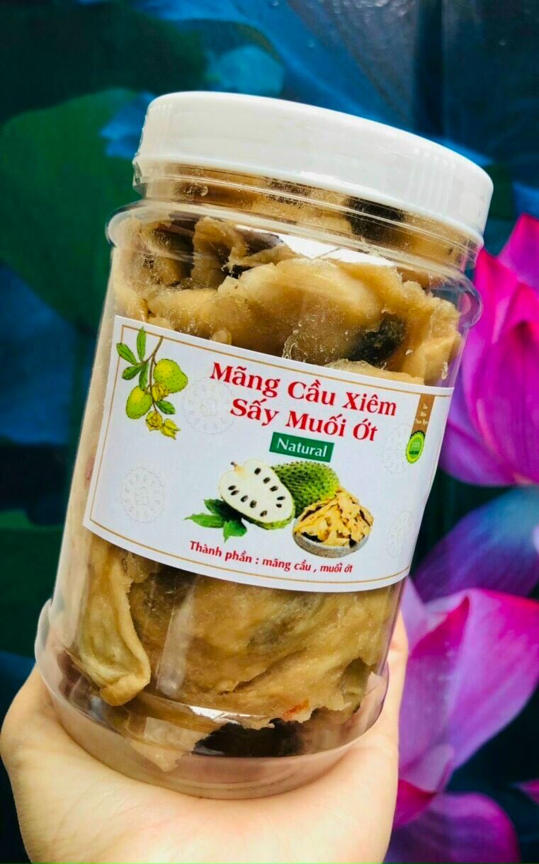 Mãng cầu sấy dẻo muối ớt hủ 300gr