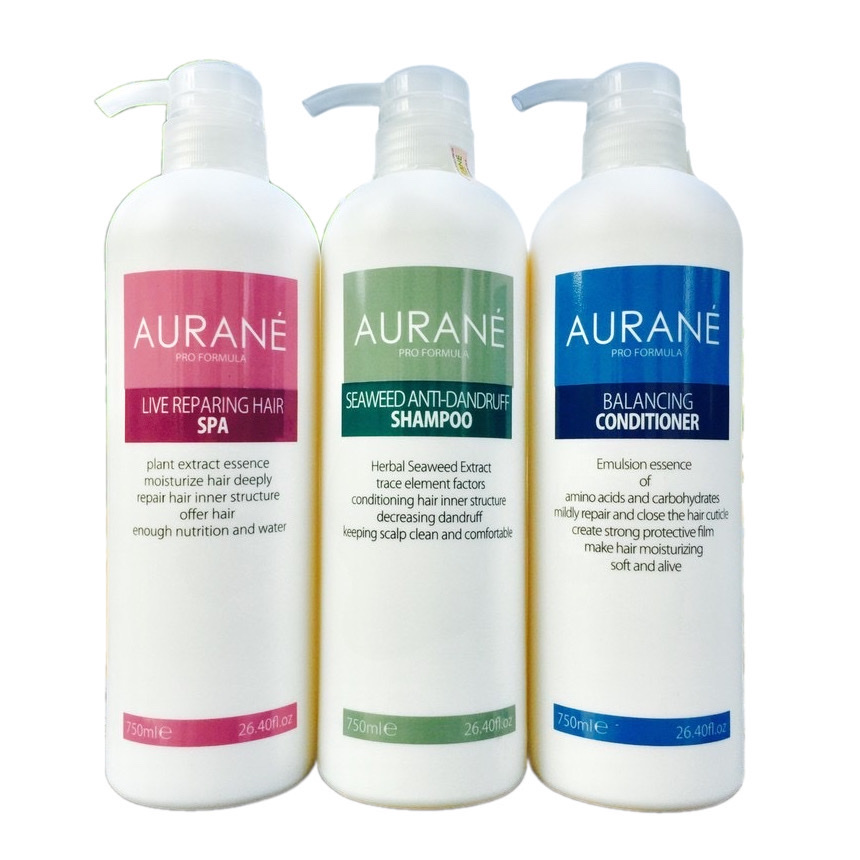 Bộ chăm sóc tóc gàu Aurane Seaweed Anti Dandruff 750mlx3