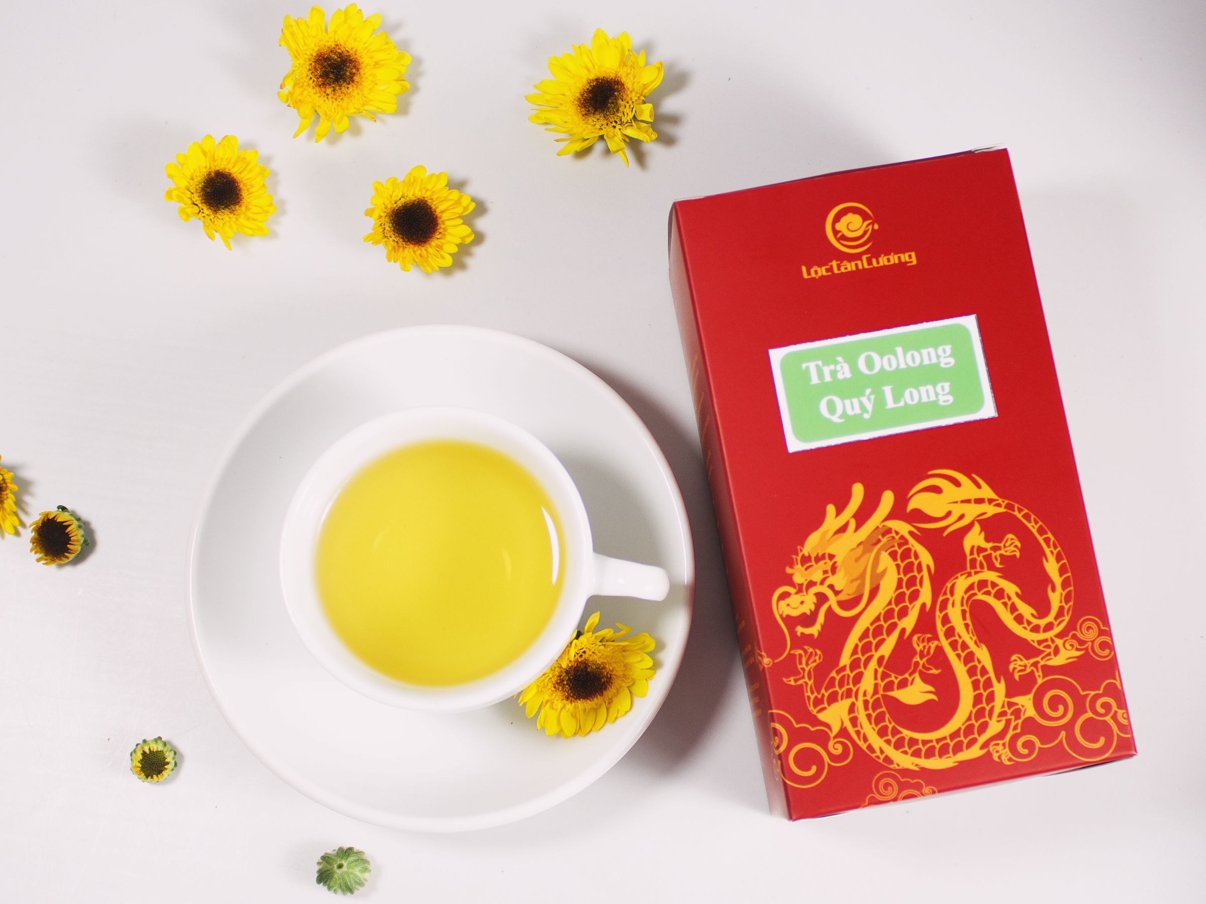 Trà OoLong Quý Long - Lộc Tân Cương - Trà Oolong cao cấp - hộp 200gr