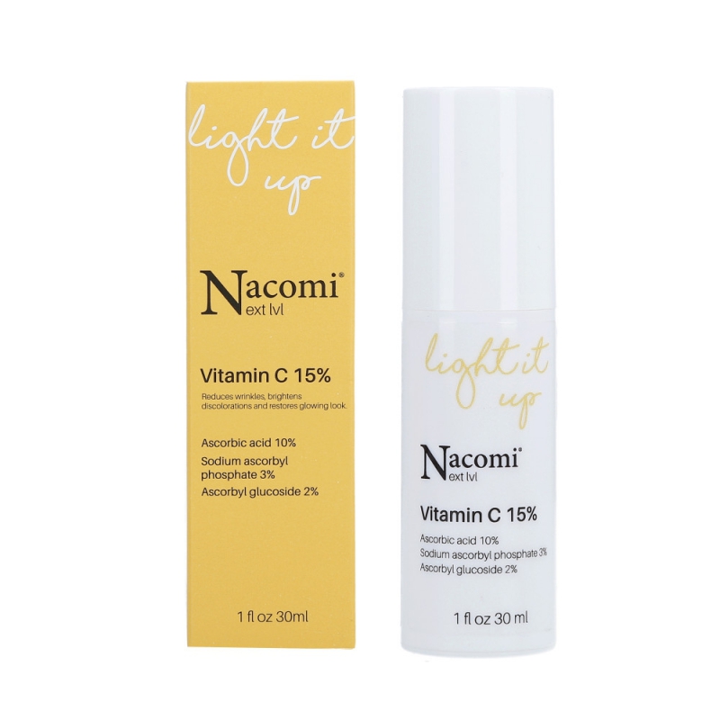 Serum mờ thâm chống oxy hóa NACOMI - Vitamin C 15% 30ML